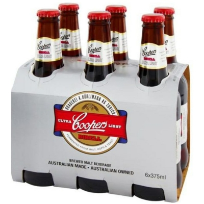 Coopers Birell Beer Ultra Light 6 x 375ml