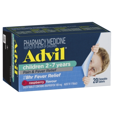 Advil Children 7-12 Years Chewable 20 Pack