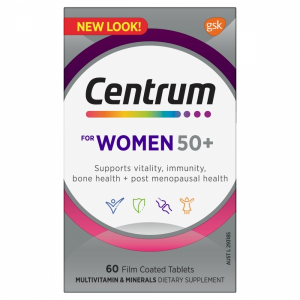 Centrum For Women 50+ Tablets 60 Pack
