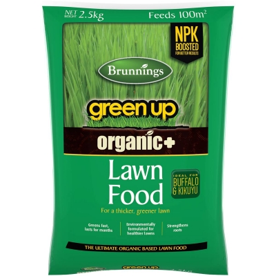 Brunnings Organic Green Up Lawn Food 2.5kg