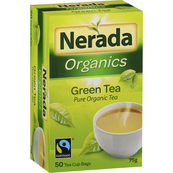 Nerada Organic Tea Bags Green Tea 50 Pack