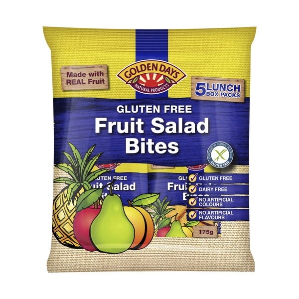Golden Days Fruit Salad Bites 5 Pack 175g