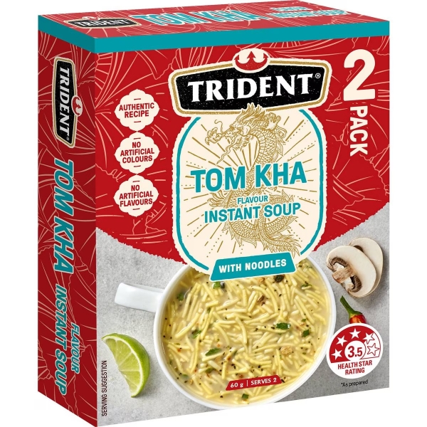 Trident Soup Mix Tom Kha Gai 2 Pack 60g