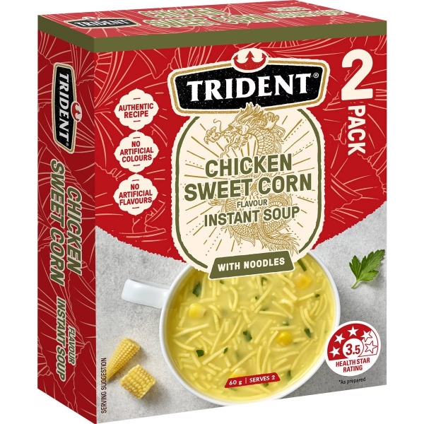 Trident Soup Mix Chicken & Sweet Corn 2 Serves 60g