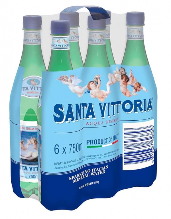 Santa Vittoria Sparkling Mineral Water 6 x 750ml
