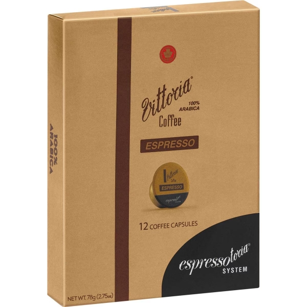 Vittoria Capsules Espresso 12 Pack 78g (Espressotoria)