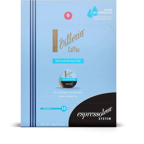 Vittoria Capsules Decaffeinated (Espressotoria) 12 Pack 78g