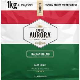 Caffe Aurora Coffee Ground Italian 1kg