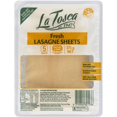 La Tosca Lasagne Sheets 375g
