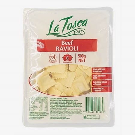 La Tosca Beef Ravioli 500g