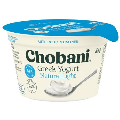 Chobani Greek Yogurt Natural Light 160g