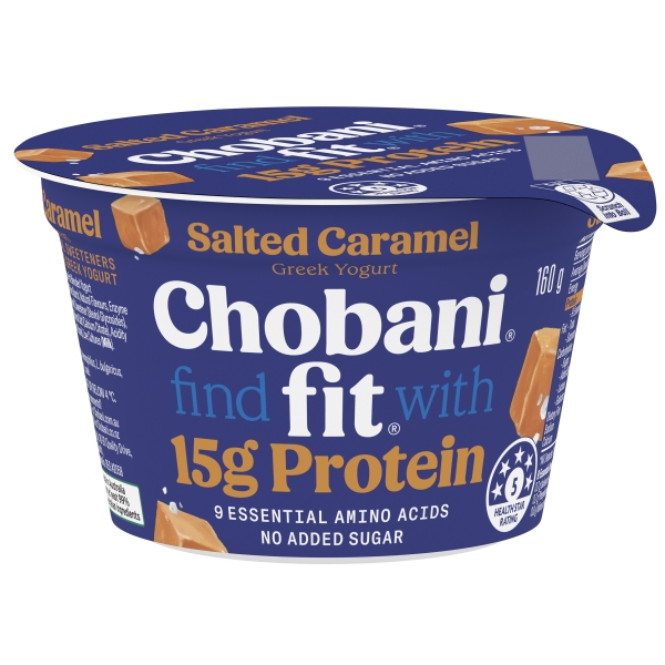 Chobani Fit Protein Yoghurt Salted Caramel 160g