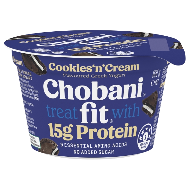 Chobani Fit Protein Yoghurt Cookies n Cream 160g