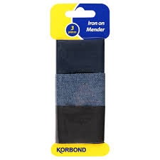 Korbond Iron On Mender Darks 3 Pack