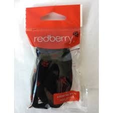 Redberry Ponytail Soft Medium Black 6 Pack