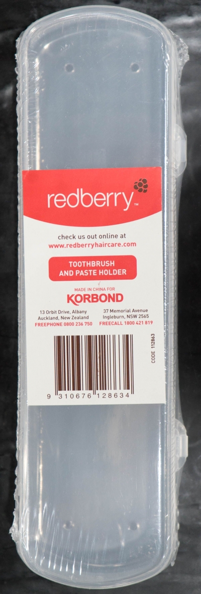 Toothbrush And Paste Holder