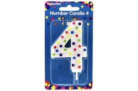 Korbond Candle Birthday Number 4