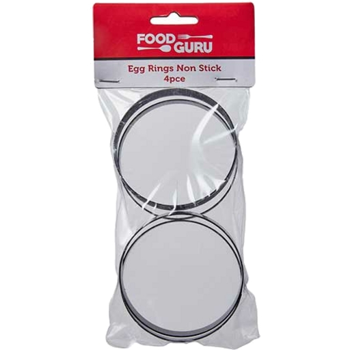 Food Guru Rings Egg Non Stick 4 Pack