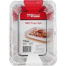 Food Guru Foil BBQ Trays 6 Pack