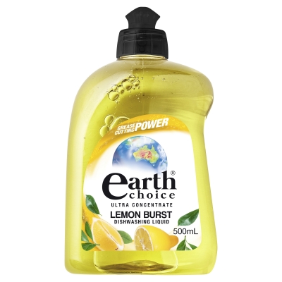 Earth Choice Ultra Dishwashing Liquid Lemon Burst 500ml