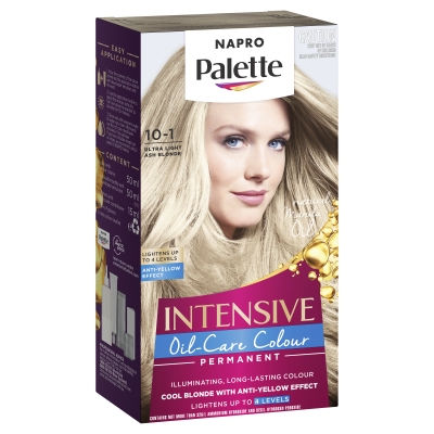 Napro Palette Intensive Permanent Hair Colour Ultra Light Ash Blonde #10-1