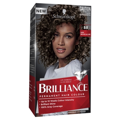 Schwarzkopf Brilliance Permanent Hair Colour Dark Brown Allure #88