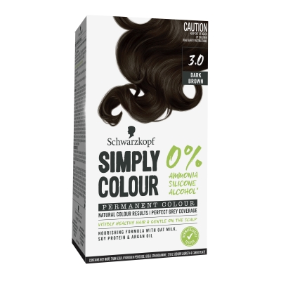Schwarzkopf Simply Permanent Hair Colour Dark Brown 3.0