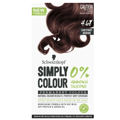 Schwarzkopf Simply Permanent Hair Colour Chestnut Brown 4.68
