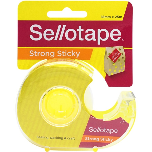 Sellotape With Dispenser 18mm x 25m