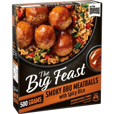 On The Menu Meatball Smoked BBQ Breakfast 500g
