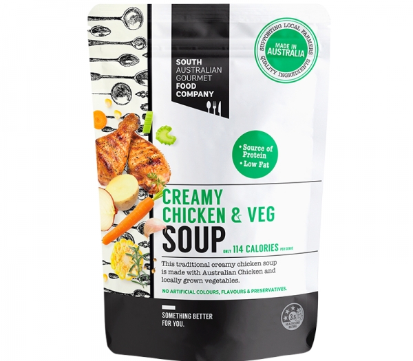 SA Gourmet Food Co Soup Creamy Chicken & Veg 430g