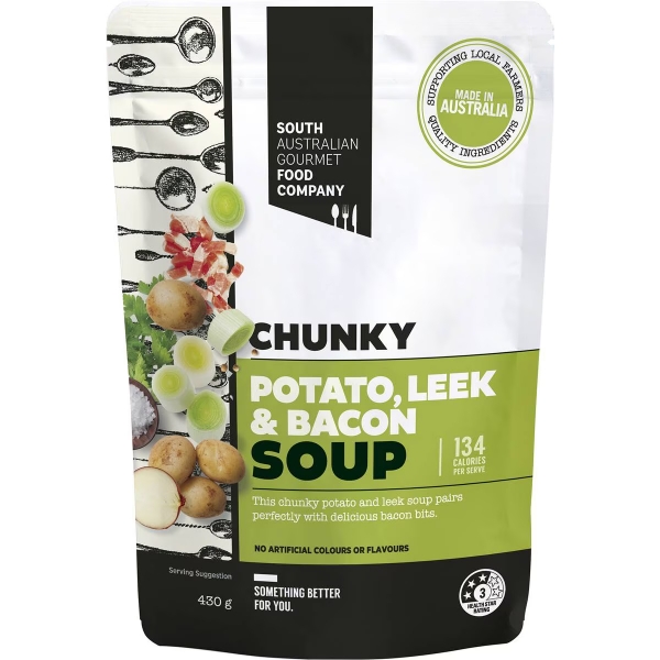 SA Gourmet Food Co Soup Chunky Potato & Leek 430g