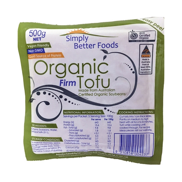 Simply Better Organic Firm Tofu 500g