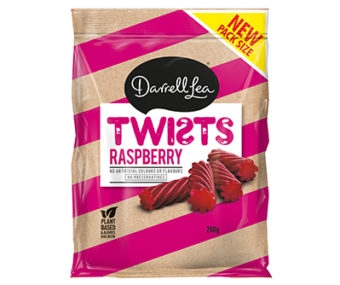 Darrell Lea Licorice Twist Raspberry 280g