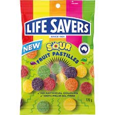 Life Savers Fruit Pastilles Sour 180g