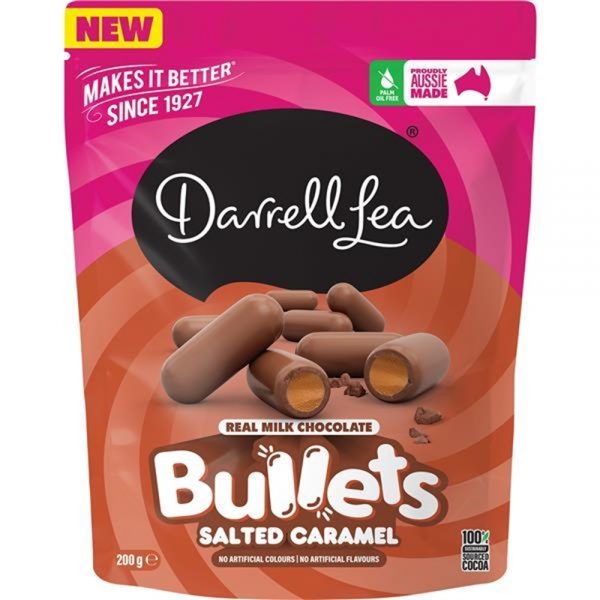 Darrel Lea Bullets Salted Caramel 200g