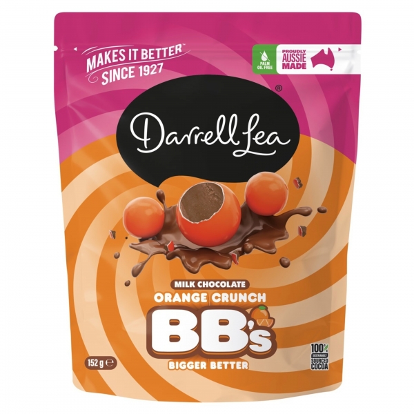 Darrell Lea BB's Orange Crunch 152g