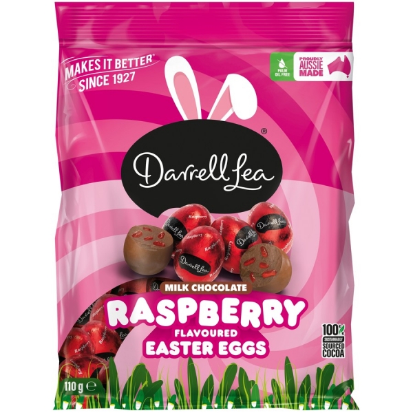 Darrell Lea Egg Bag Raspberry 110g
