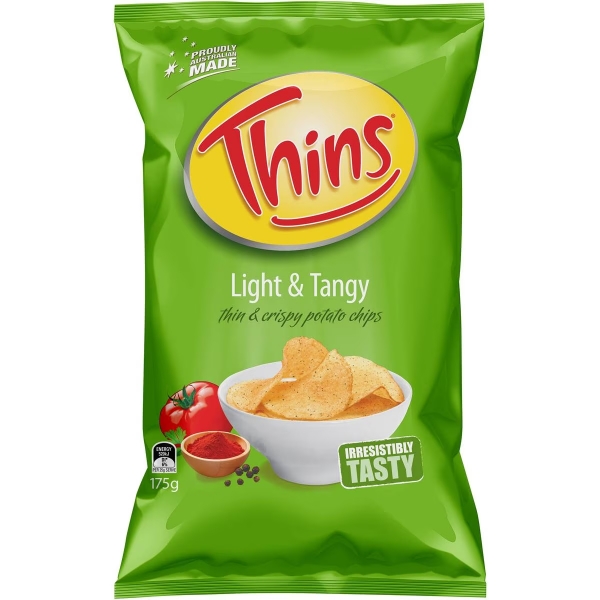 Thins Light & Tangy Chips 175g