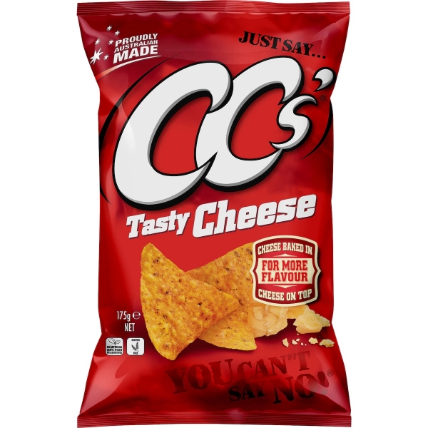 CC's Corn Chips Tasty Cheese 175g