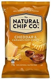 Natural Chip Co Farmhouse Cheddar & Onion 175g