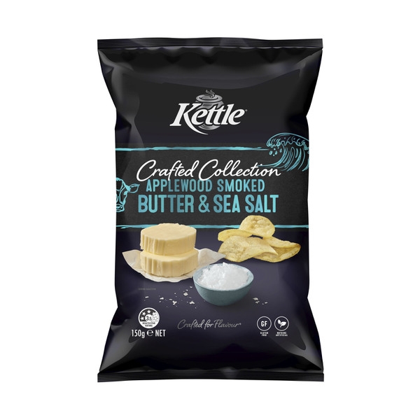 Kettle Chips Crafted Collection Smoked Butter & Sea Salt 150g