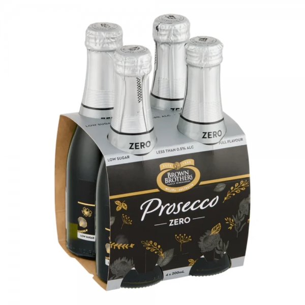 Brown Brothers Zero Alcohol Prosecco 4 x 200ml