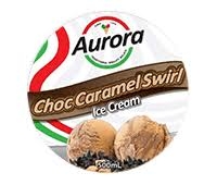 Aurora Choc Caramel Swirl Ice Cream 500ml