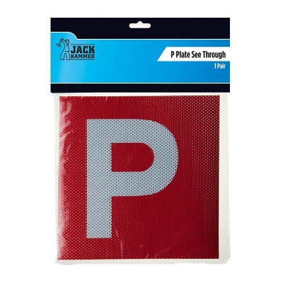 Jackhammer P Plate Red Queensland