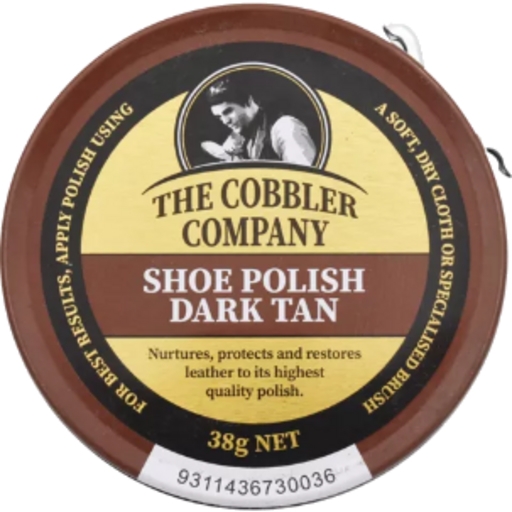 The Cobbler Company Shoe Polish Dark Tan 38g