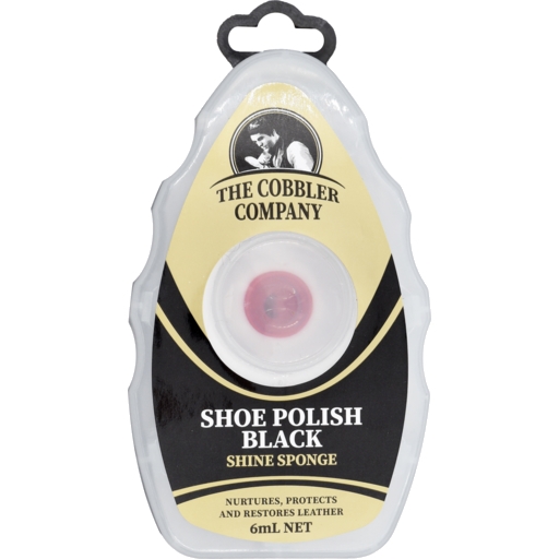 The Cobbler Company Shoe Polish Sponge Black 6ml