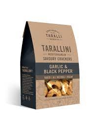 Continental Taralli Biscuits Tarallini Garlic & Black Pepper 125g