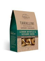 Continental Taralli Biscuits Tarallini Lemon Myrtle & Sesame Seed 125g