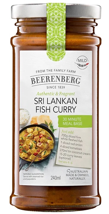 Beerenberg Meal Base Sri Lankan Fish Curry 240ml